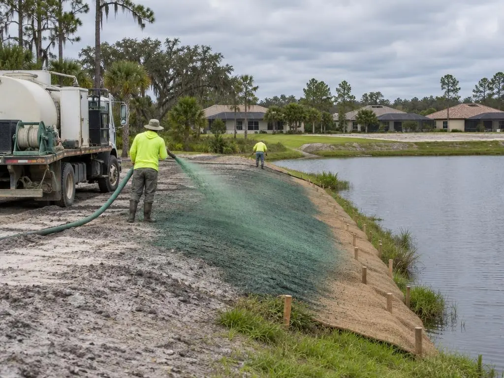 Pond Bank & Slope Erosion Control in Orlando, FL
