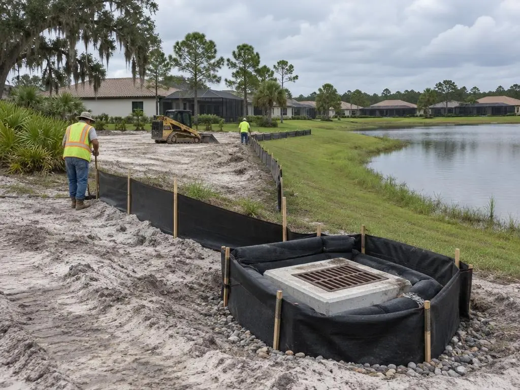 Silt Fence & Inlet Protection in Orlando, FL